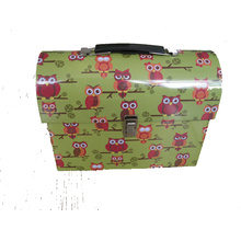 Geschenk Lunch Tin Box mit Griff und Lock-Lunch Tin Box